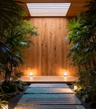 室内园林风格木质庭院3897#横屏 