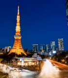 	 东京夜景街道与东京塔3302#横屏 