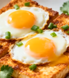 豆腐配煎蛋美食特写9296#横屏 