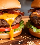 双份牛肉培根芝士汉堡72#横屏 