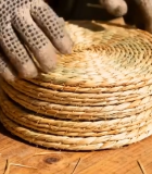 手工编织草编物件画面5006#横屏 