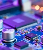 	 电路板芯片特写素材5533#横屏 