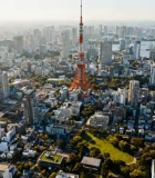 东京城市建筑鸟瞰全景3062#横屏 