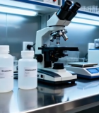 实验室显微镜及实验器皿素材12849#横屏 