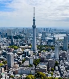 东京城市风光鸟瞰全景1490#横屏 