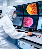 电脑与显微镜9929#横屏 