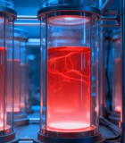 实验室红色液体实验装置1614#横屏 