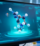 实验室电脑展示分子结构(1)10675#横屏 