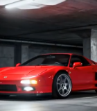 地下停车场红色跑车静态画面957#横屏 