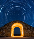 石拱门星空星轨夜景4954#横屏 