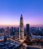 深圳城市地标建筑夜景俯瞰5223#横屏 