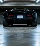 地下车库黑色跑车尾部9062#横屏 