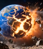 地球遭受陨石撞击场景13220#横屏 