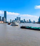 上海黄浦江畔城市风光7106#横屏 