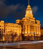 上海外滩万国建筑群夜景11836#横屏 