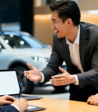 商务人士展厅交流讨论场景11631#横屏 