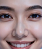 戴科技耳机微笑的女性4644#横屏 