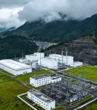 山区中的电力设施俯瞰7370#横屏 