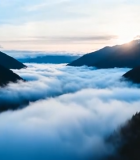 山间云海日出景象(1)7190#横屏 