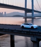 大桥上行驶的汽车3615#横屏 