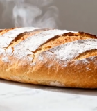 大理石台面上的新鲜面包2698#横屏 