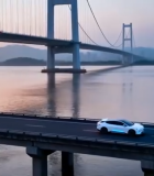 大桥上行驶的汽车3615#横屏 