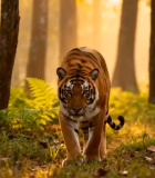 森林中行走的老虎(3)4476#横屏 