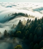 森林云海航拍全景(1)13924#横屏 