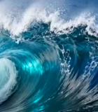 大海翻涌的波浪景象(1)6495#横屏 