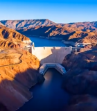 大坝及周边自然风光全景11312#横屏 