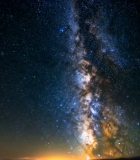 璀璨星空银河夜景2668#横屏 