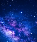 璀璨星空星系背景素材2743#横屏 