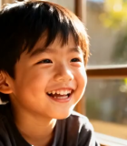 窗边微笑的小男孩(1)12603#横屏 