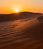沙漠日落沙丘景象14513#横屏 