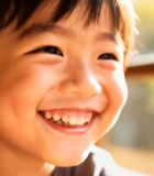 窗边微笑的小男孩5993#横屏 