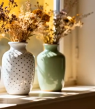 窗台上的花瓶与干花6477#横屏 