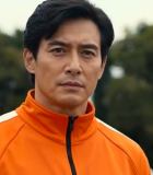 穿橙色运动服男子户外画面11395#横屏 