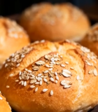 撒籽面包特写5079#横屏 