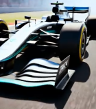 赛车赛道行驶特写5012#横屏 