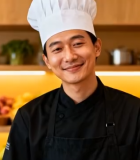 厨师在厨房微笑的素材2261#横屏 