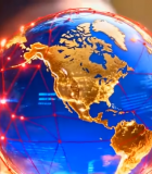 人物置身星空粒子背景素材11363#横屏 