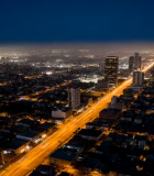 城市夜景俯瞰街道12410#横屏 