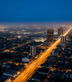 城市夜景俯瞰街道12410#横屏 