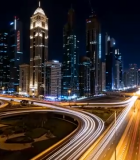 城市夜景道路车流素材13619#横屏 