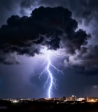 城市上空乌云密布景象4717#横屏 