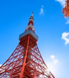 秋日日本东京铁塔风光2242#横屏 
