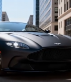 城市街道黑色跑车静态展示11733#横屏 