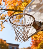 秋日户外篮球框特写13086#横屏 