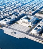 城市建筑航拍全景素材97#横屏 