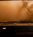 车内视角看沙漠行车景象6099#横屏 